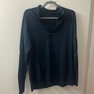 Lululemon Men’s Metal Vent Tech Half Zip, Navy, XL